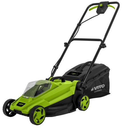 Tondeuse à gazon 20V Batterie lithium 4.0Ah Largeur de coupe 32 cm Bac 30L + Chargeur Gazon 300m2 VITO
