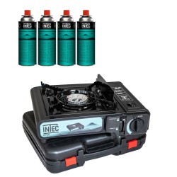 Réchaud à gaz 2200W + 4...