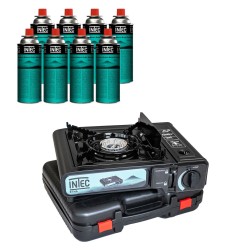 Réchaud à gaz 2200W + 8...
