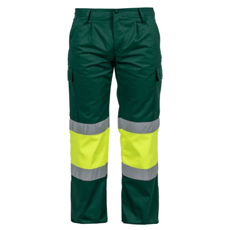 Pantalon de travail haute visibilité Fluo Bicolor Taille 44 Multipoches VITO