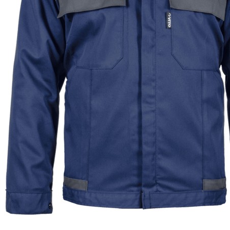 Blouson de travail Bleu marine Gris Taille L Veste Polyester / Coton 4 poches VITO