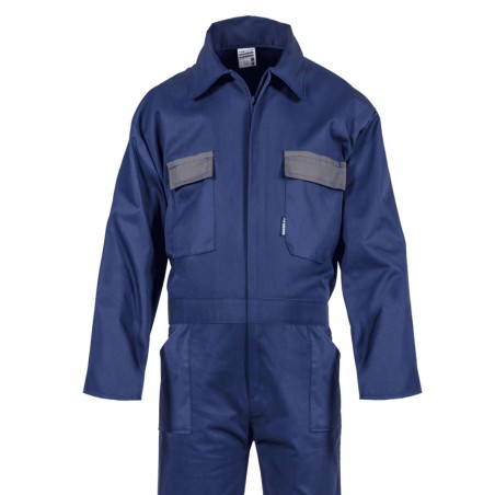 Combinaison de Travail 5 poches Taille XL Bleu Marine Polyester/Coton VITO