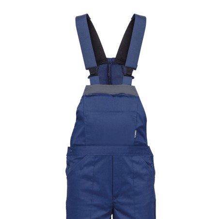 Salopette de travail Bleu marine Taille 40 Polyester / Coton 7 Poches Sangles épaules reglables VITO