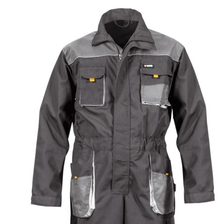 Combinaison de travail Comfort Plus Taille XL Couleur Gris Protection Oxford 9 Poches VITO