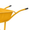 Brouette de chantier Acier Cuve carrée 80L Roues gonflées VITO