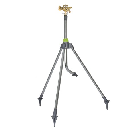 Arroseur de jardin rotatif sur trépied Alu Portée max 14 m Raccord rapide VITO
