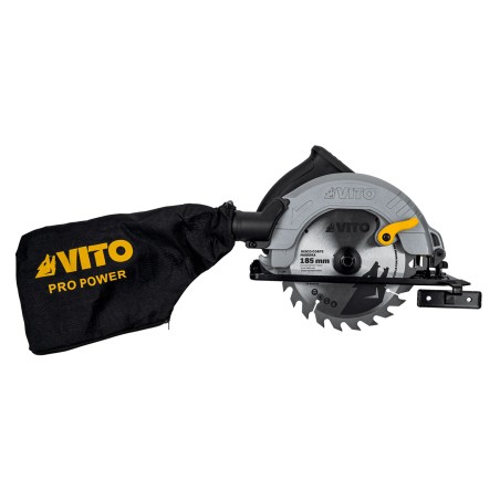Scie circulaire 1500W Lame de coupe 185mm Profondeur de coupe 65mm bois et Plastiques VITO