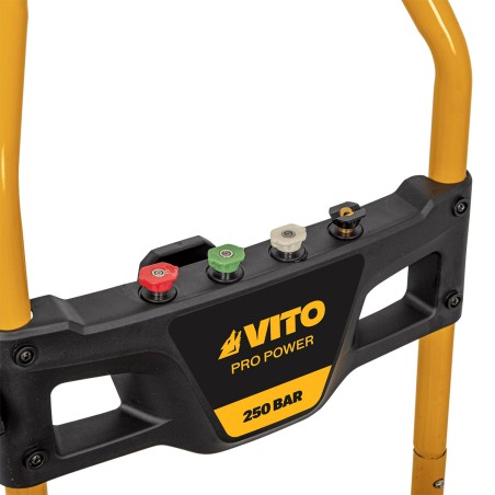 Nettoyeur haute pression thermique 250 bar 7CV 5.2KW Tuyau HP 8mètres 4 buses VITO