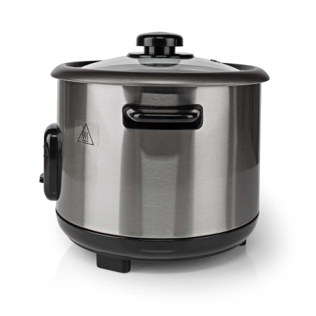 Cuiseur à Riz 1.5 Litres 500W Bol amovible Acier inoxydable anti-adhésif NEDIS