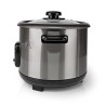 Cuiseur à Riz 1.5 Litres 500W Bol amovible Acier inoxydable anti-adhésif NEDIS