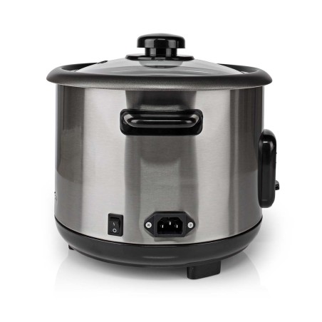 Cuiseur à Riz 1.5 Litres 500W Bol amovible Acier inoxydable anti-adhésif NEDIS