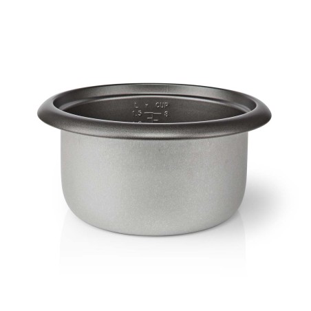 Cuiseur à Riz 1.5 Litres 500W Bol amovible Acier inoxydable anti-adhésif NEDIS