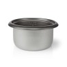 Cuiseur à Riz 1.5 Litres 500W Bol amovible Acier inoxydable anti-adhésif NEDIS