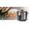 Cuiseur à Riz 1.5 Litres 500W Bol amovible Acier inoxydable anti-adhésif NEDIS