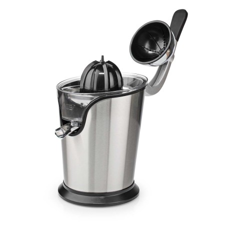 Presse-agrumes 100W Inox Silencieux Levier Bec Anti goutte 2 cones Haute Qualité NEDIS