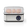 Cuiseur à oeufs électrique 500W Gris Inox / Noir Capacité 8 oeufs NEDIS