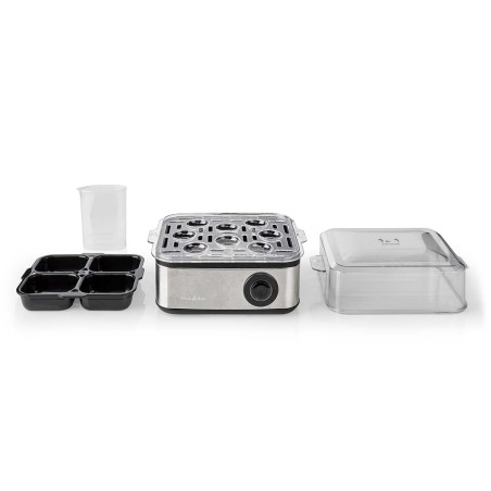 Cuiseur à oeufs électrique 500W Gris Inox / Noir Capacité 8 oeufs NEDIS
