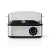 Cuiseur à oeufs électrique 500W Gris Inox / Noir Capacité 8 oeufs NEDIS