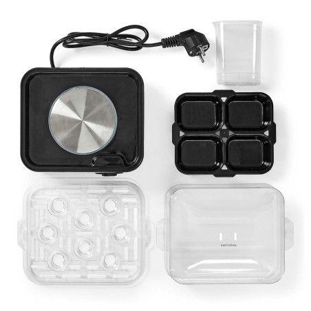Cuiseur à oeufs électrique 500W Gris Inox / Noir Capacité 8 oeufs NEDIS