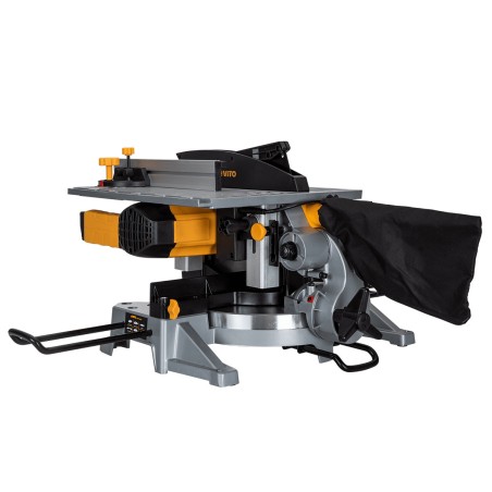 Scie circulaire combinée 1800W 2en1 Double coupe Disque 250 mm Alesage 30mm Découpe 45/45° VITO