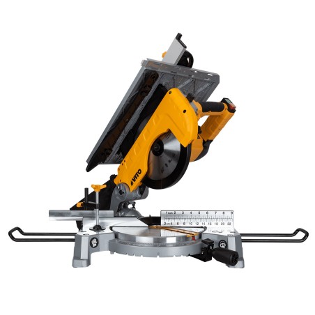 Scie circulaire combinée 1800W 2en1 Double coupe Disque 250 mm Alesage 30mm Découpe 45/45° VITO