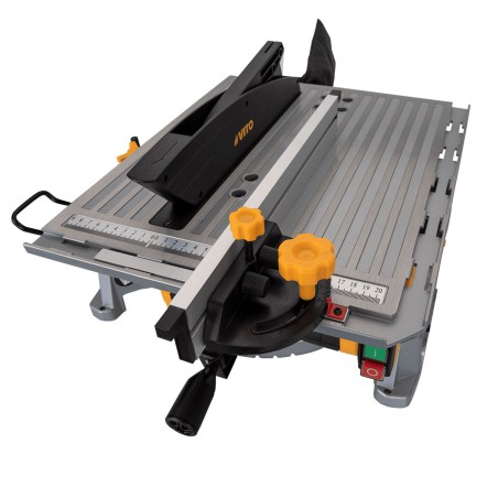 Scie circulaire combinée 1800W 2en1 Double coupe Disque 250 mm Alesage 30mm Découpe 45/45° VITO