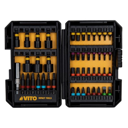 Coffret de 47 Embouts pour Visseuse à choc Acier JR Chrome vanadium VITO