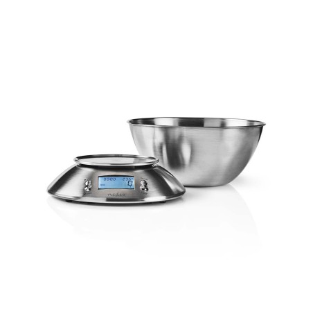 Balance de cuisine Numérique Ecran LCD Acier Bol amovible 5kg NEDIS