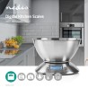 Balance de cuisine Numérique Ecran LCD Acier Bol amovible 5kg NEDIS