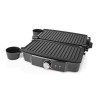Grill de contact 1500W Sandwiches Pannini Grillades Plaque Anti-adhésive Poignée froide NEDIS