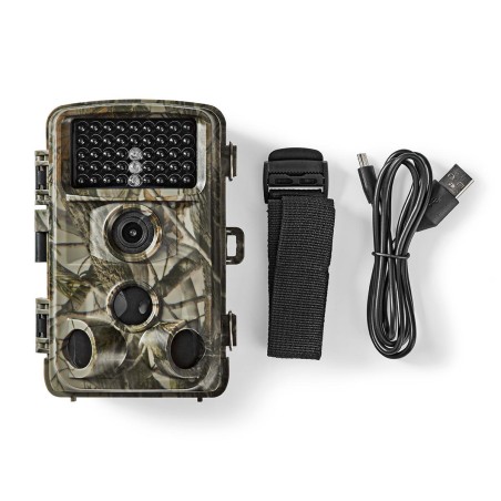Camera de chasse 16MP Vision 90° Détecteur de mouvement à 120° Portée 20m de jour -15m de nuit Ecran LCD 2.4" NEDIS