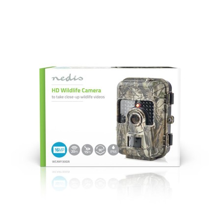 Camera de chasse 16MP Vision 90° Détecteur de mouvement Portée 20m de jour et 15m de nuit IP66 NEDIS