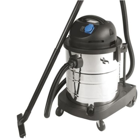Aspirateur Eau et Poussière 1400W Cuve inox 50L - Aspirateur industriel pour sols solides et liquides NIKLAS