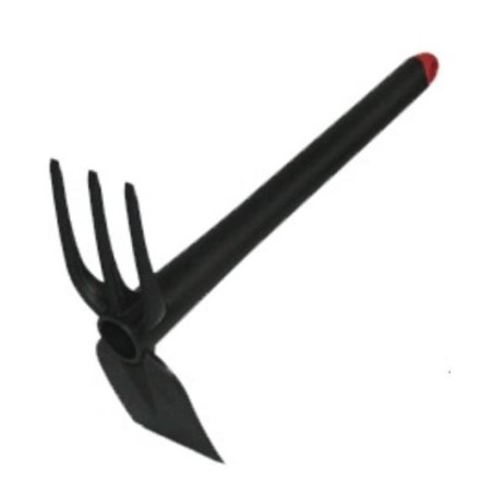 Kit 5 outils de jardin Serfouette - Plantoir large - Plantoir fin - Mini fourche 3 dents - Rateau 3 dents BRIXO