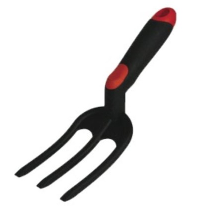 Kit 5 outils de jardin Serfouette - Plantoir large - Plantoir fin - Mini fourche 3 dents - Rateau 3 dents BRIXO
