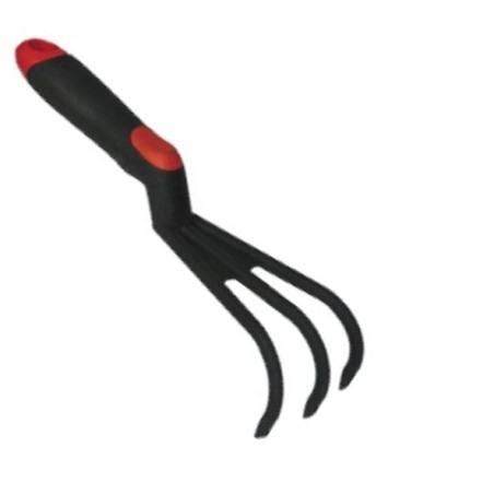 Kit 5 outils de jardin Serfouette - Plantoir large - Plantoir fin - Mini fourche 3 dents - Rateau 3 dents BRIXO