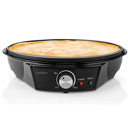 Crêpière électrique 1200W Ø30 cm Machine à crêpes Métal revêtement anti-adhésif NEDIS