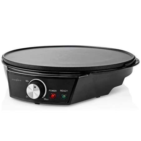 Crêpière électrique 1200W Ø30 cm Machine à crêpes Métal revêtement anti-adhésif NEDIS