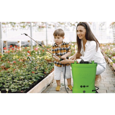 Pulvérisateur de Jardin 16L à Batterie VITO - Pulvérisateur Electrique 6 bars - Buses, Chargeur et Lance Télescopique Inclus