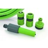Tuyau d'arrosage 19mm 25m KIT PVC lance multi jet+ 2 raccords + nez de robinet VITO