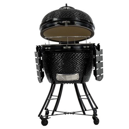 Barbecue à charbon Kamado Noir Céramique Grille Ø 52cm 134 x 77 x 120 cm PIT BOSS