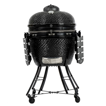 Barbecue à charbon Kamado Noir Céramique Grille Ø 52cm 134 x 77 x 120 cm PIT BOSS