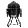 Barbecue à charbon Kamado Noir Céramique Grille Ø 52cm 134 x 77 x 120 cm PIT BOSS
