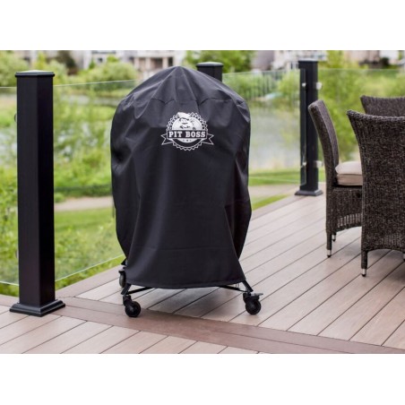 Barbecue à charbon Kamado Noir Céramique Grille Ø 52cm 134 x 77 x 120 cm PIT BOSS