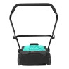 Balayeuse manuelle 2 brosses Balayeuse mécanique Feuille Saleté Larg de balayage 63 cm Bac 20L Nettoyage Terrasses Allées INTEC