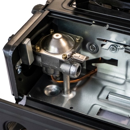 Réchaud à gaz portable 2200W Etna + Plaque Grill Barbecue Camping Allumage Piezo Mallette INTEC