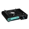 Réchaud à gaz portable 2200W Etna + 2 plaques Plancha et Grill Barbecue Camping Mallette INTEC