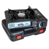 Réchaud à gaz portable 2200W Etna + 2 plaques Plancha et Grill Barbecue Camping Mallette INTEC