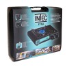 Réchaud à gaz portable 2200W Etna + 2 plaques Plancha et Grill Barbecue Camping Mallette INTEC