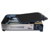 Plancha à gaz Barbecue grill 2100W Cuisson 30 x 24cm Piezo + 4 cartouches gaz + Mallette ALPEN